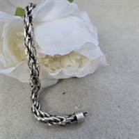 sølvtråde-flettet-armlænke-rund-lænke-vintage-armbånd